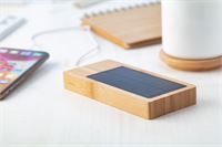 POWERBANK SOLARE DA 8000 mAh in BAMBOO